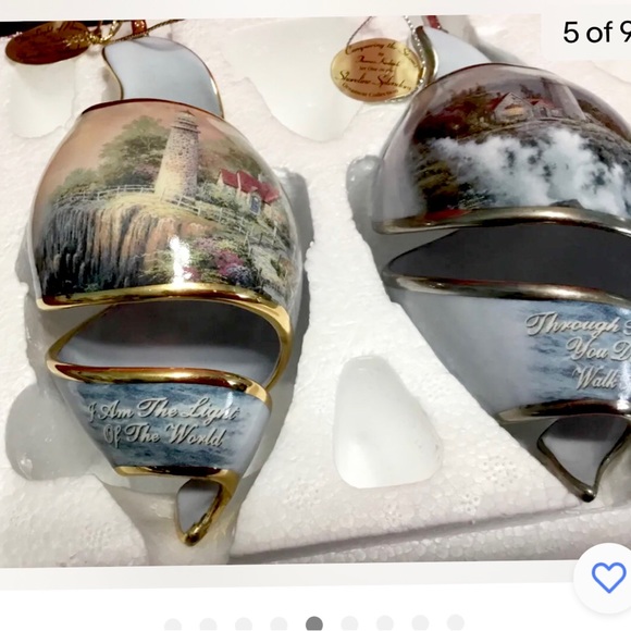 Set of 3 Vintage Thomas Kinkade’s “SHORELINE SPLENDOR “ Collectible New - Picture 12 of 13